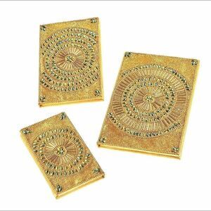 Golden Bead Embellished Journals